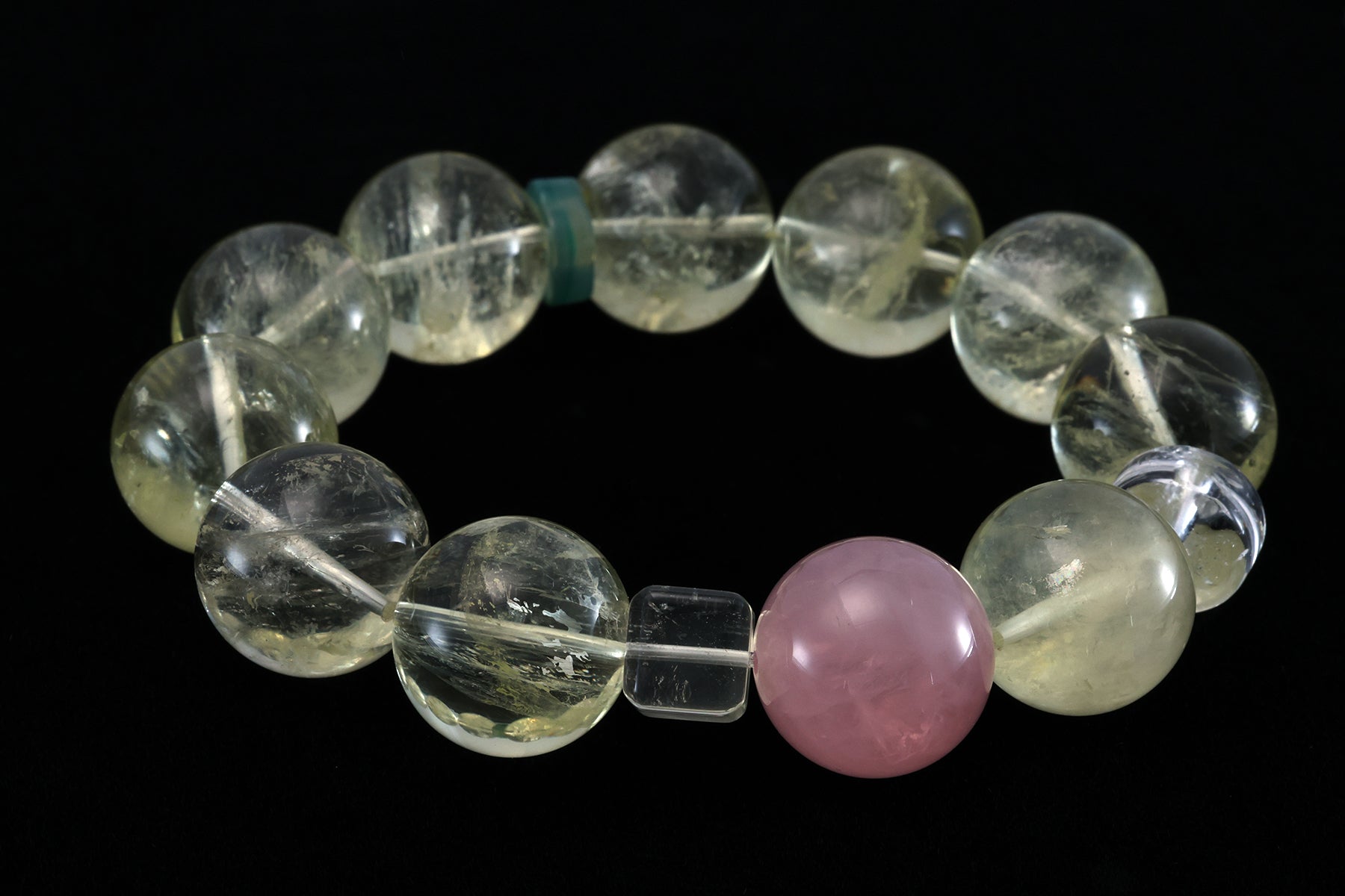 Yellow Aseer Pink Quartz Raw Crystal - Spiritual Healing, Heart Chakra Stone