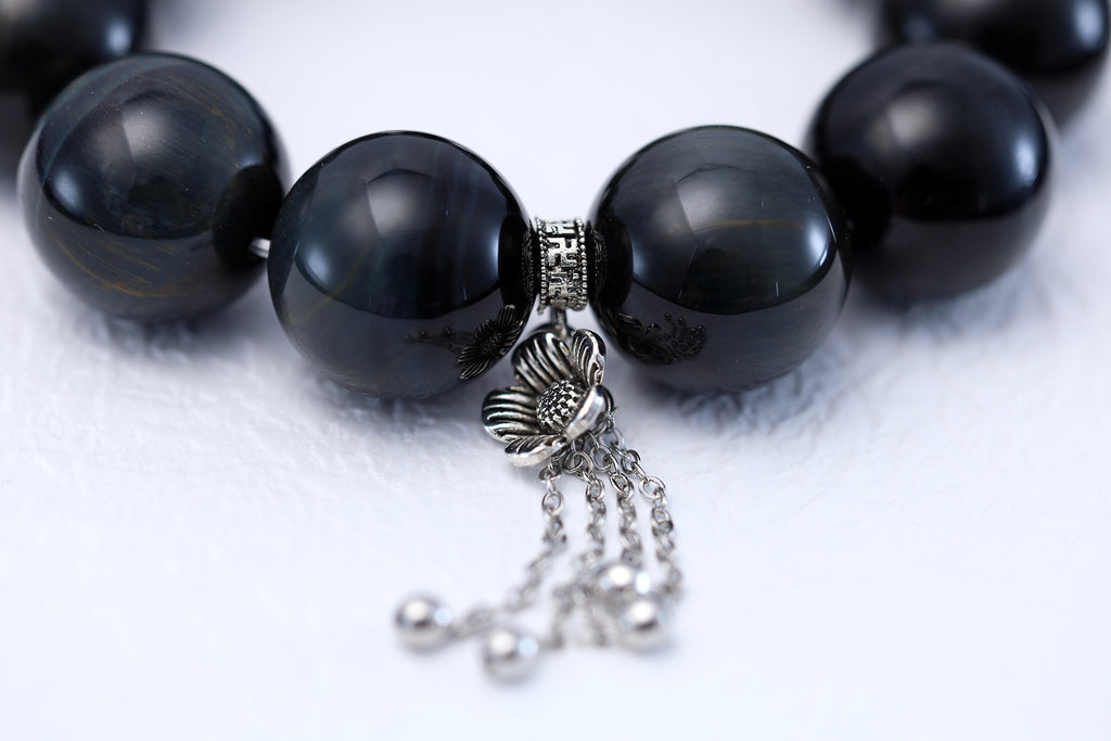 Blue Tiger Eye Bracelet - Stone of Clarity & Courage