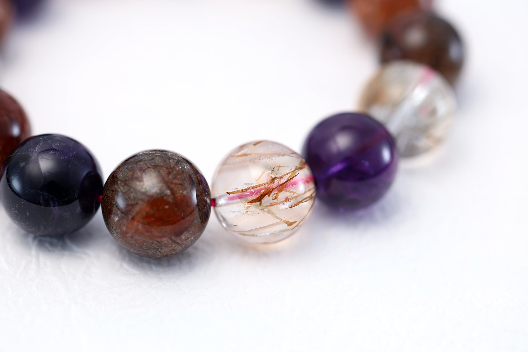 Super Seven Crystal Bracelet - Ultimate Energy Amplifier & Spiritual Harmony