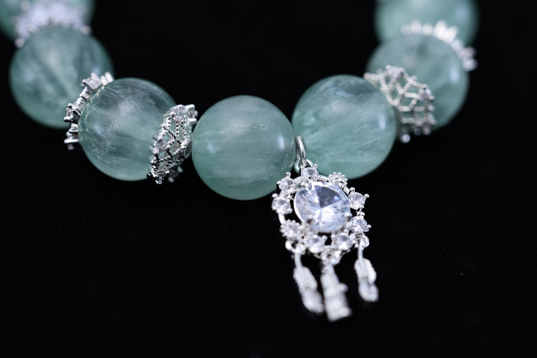 Prehnite crystal bracelet original and handmade